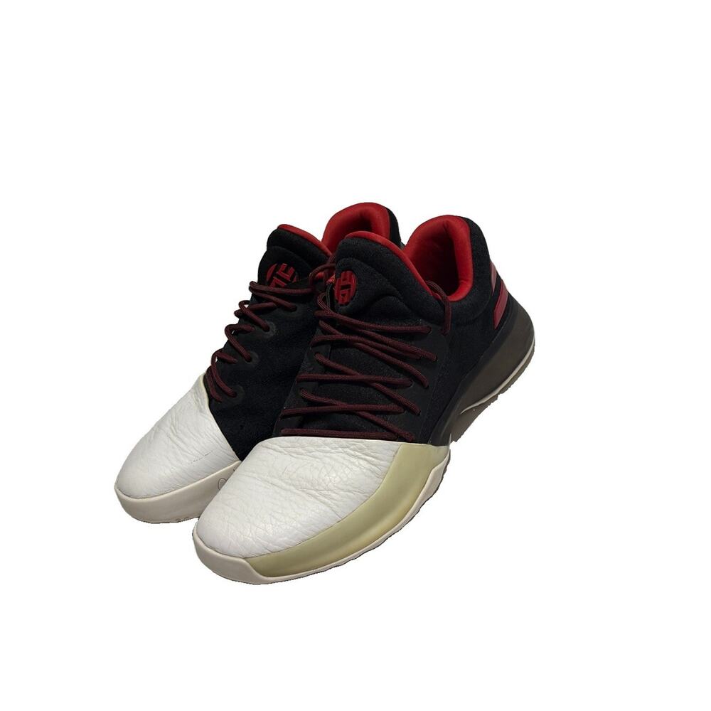 Rare Adidas Harden Vol. 1 Pioneer 2016 Sz 8 Black Red White Sneakers Box BW0456 - Picture 2 of 15